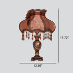 Luxury Lace Resin 1-Light Table Lamp - European Design