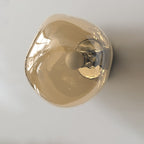 Minimalist Spherical Glass 1-Light Sconce