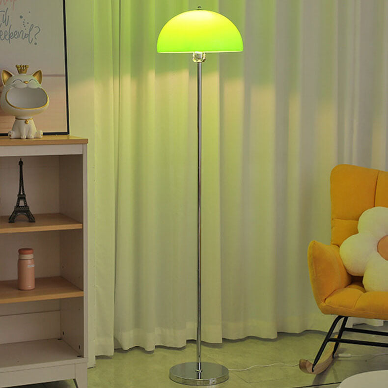 Nordic Vintage Clear Acrylic 1-Light Floor Lamp