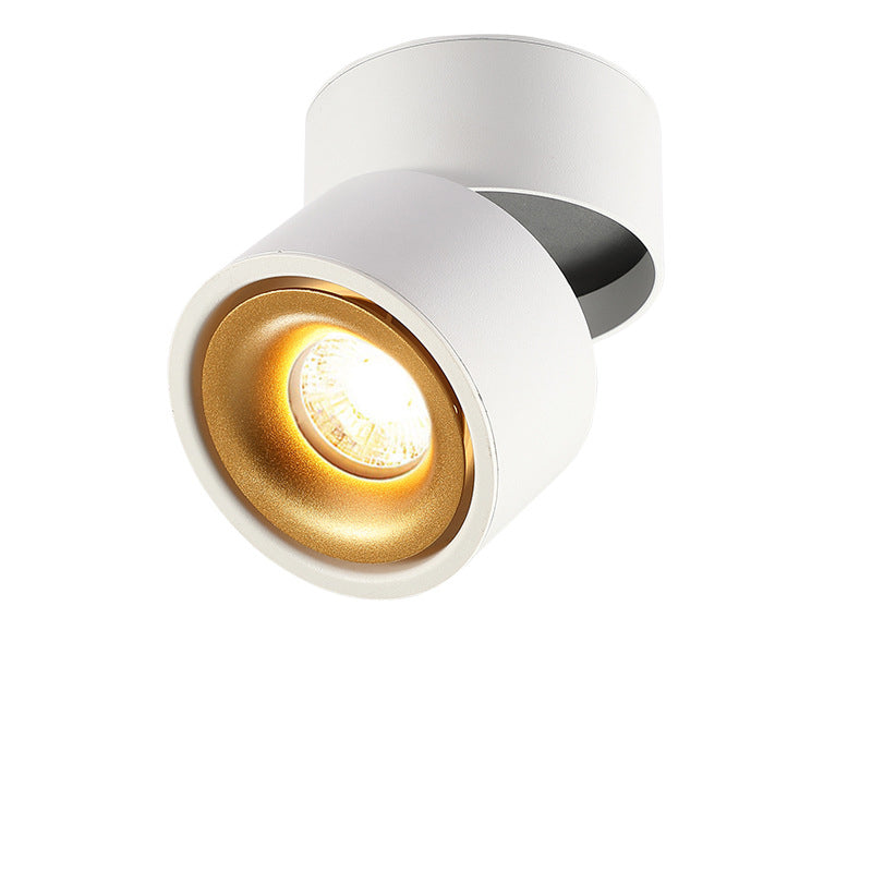 Adjustable Aluminum LED Flush Mount Ceiling Light - Modern Minimalist Design for Living Room