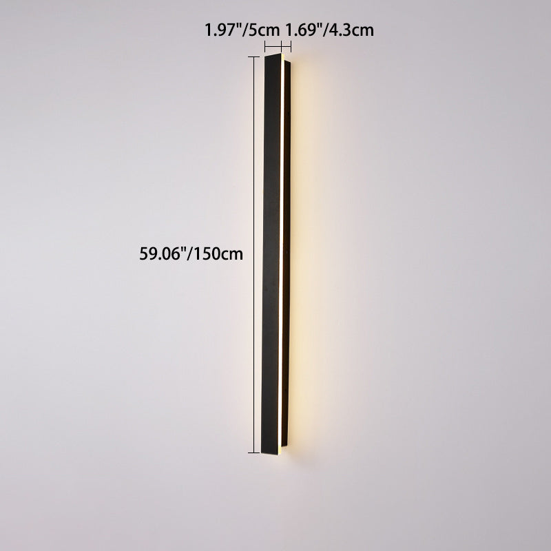 Premium Minimalist Rectangular LED Wall Sconce - Aluminum
