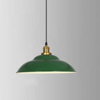 Vintage Green Iron Cone Pendant Light