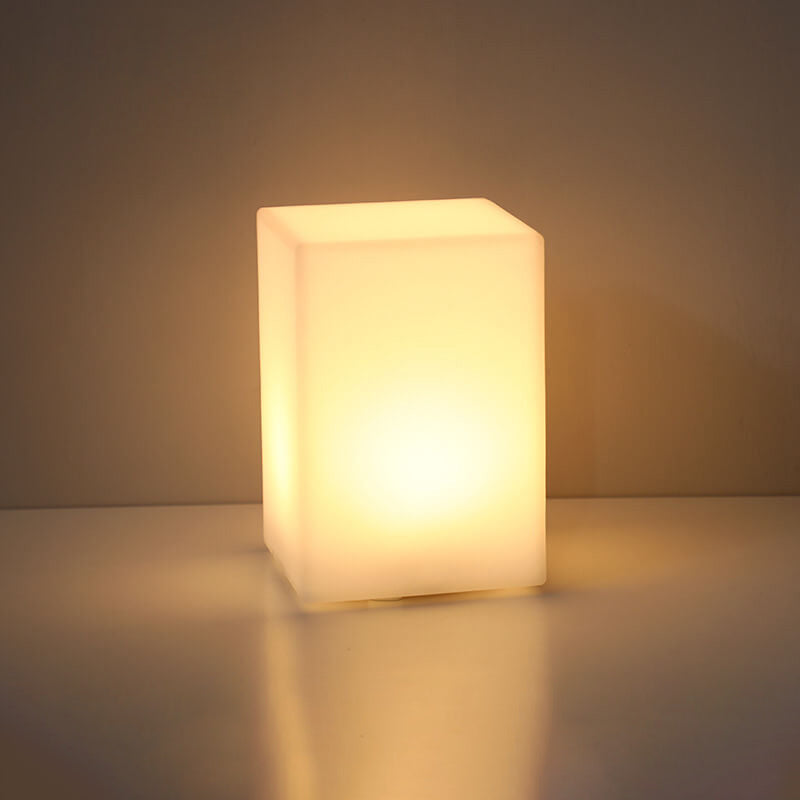 Premium Geometric Battery-Powered Night Light Table Lamp