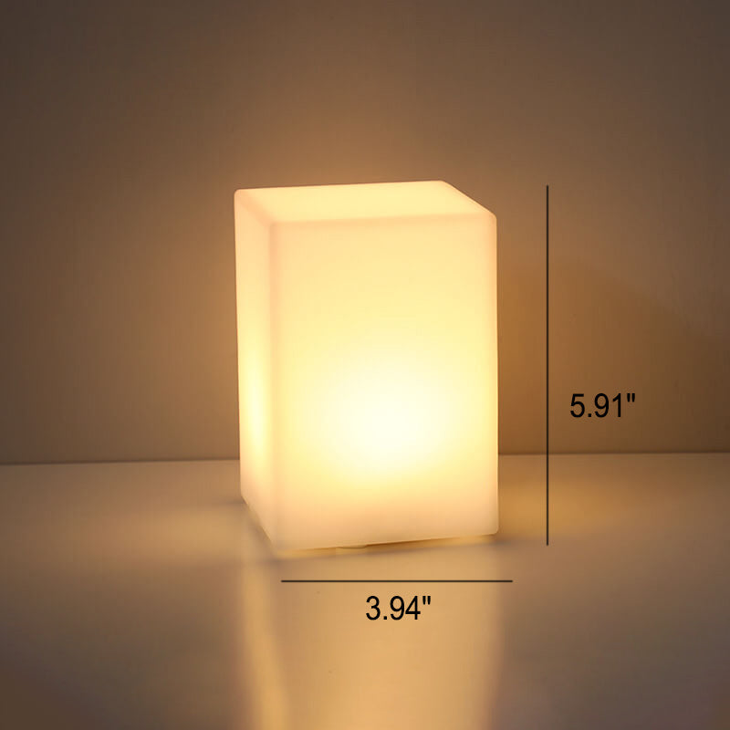Premium Geometric Battery-Powered Night Light Table Lamp