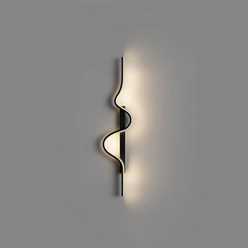 Aluminum Long Wave LED Wall Sconce