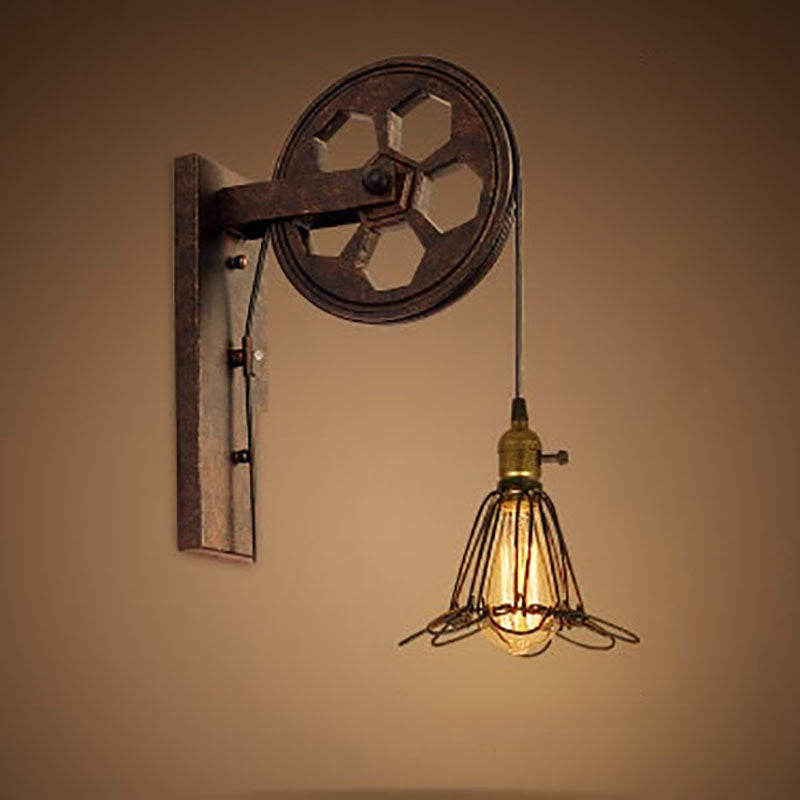 Industrial Vintage Iron Wall Sconce