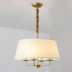 Classic European 4-Light Iron Pendant Lamp