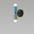 Wabi-Sabi Iron & Cement 2-Light Wall Sconce