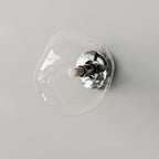 Minimalist Spherical Glass 1-Light Sconce