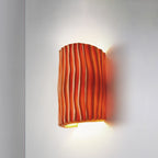 Nordic Striped Resin Wall Sconce