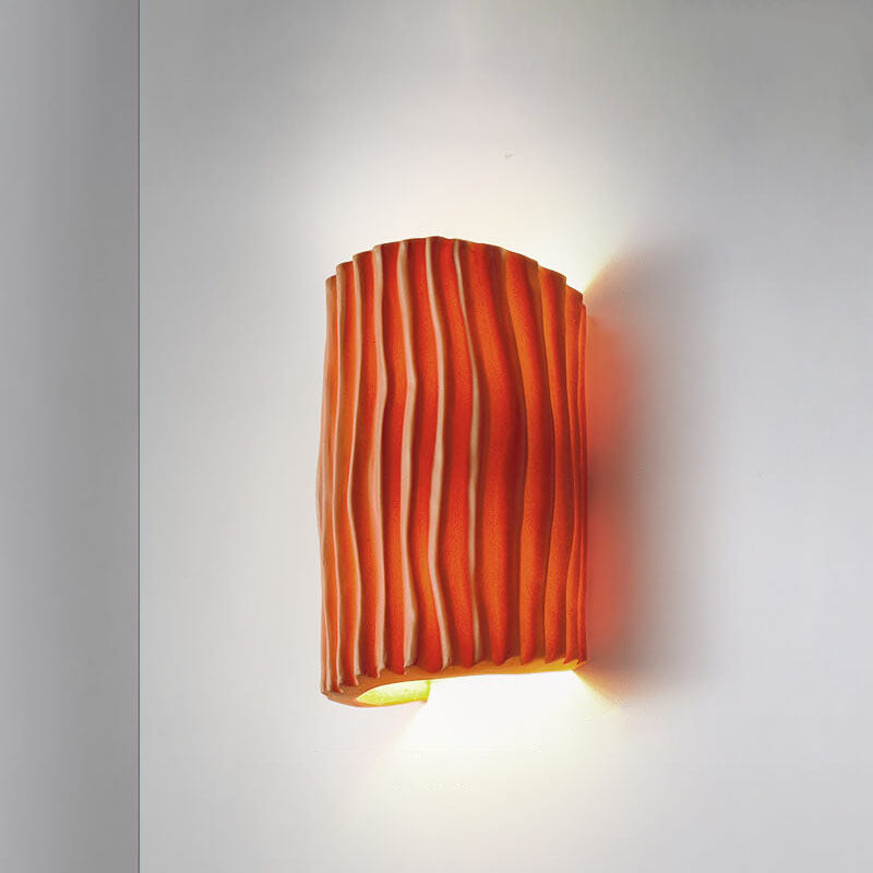Nordic Striped Resin Wall Sconce