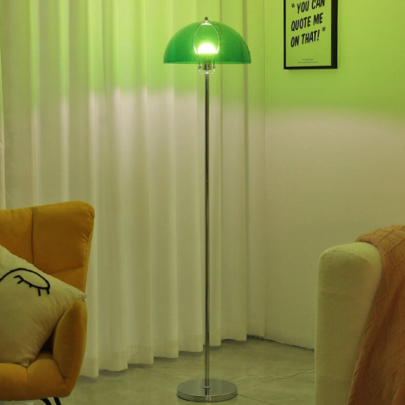 Nordic Vintage Clear Acrylic LED Floor Lamp