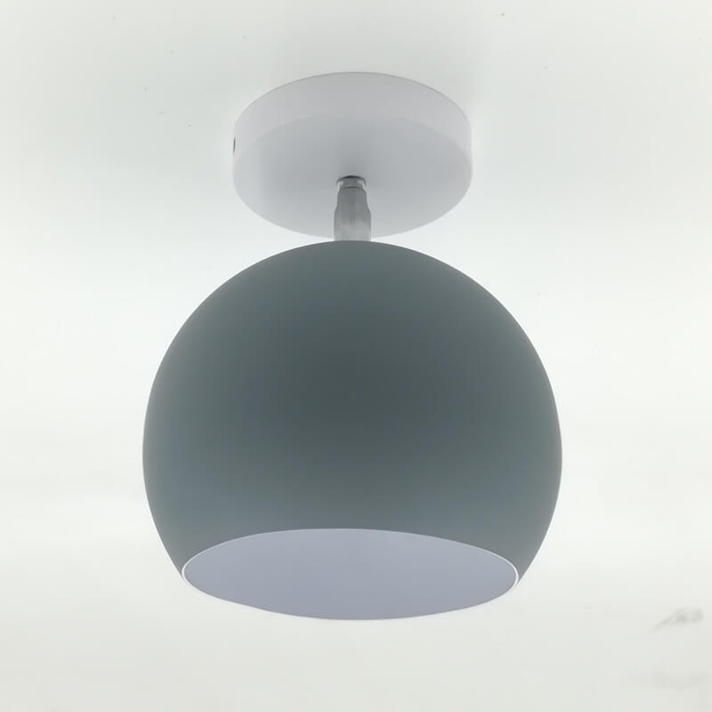 Nordic Macaron 1-Light Semi-Flush Mount Ceiling Light