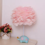 Children's Unicorn Feather Table Lamp - 1-Light Modern Design