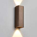 Brushed Aluminum Rectangular LED Sconce