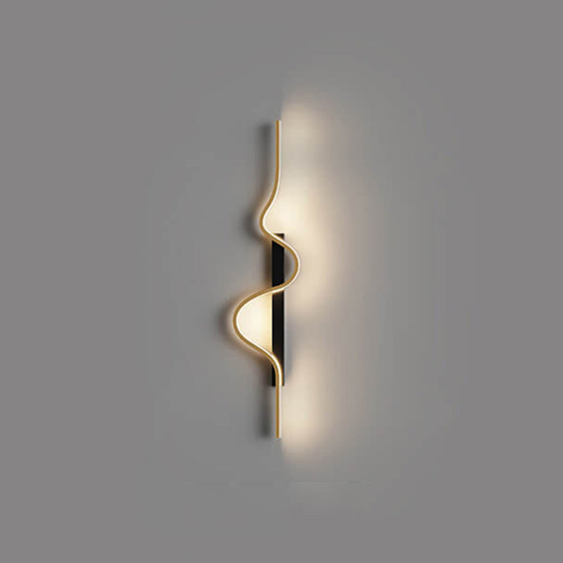 Aluminum Long Wave LED Wall Sconce