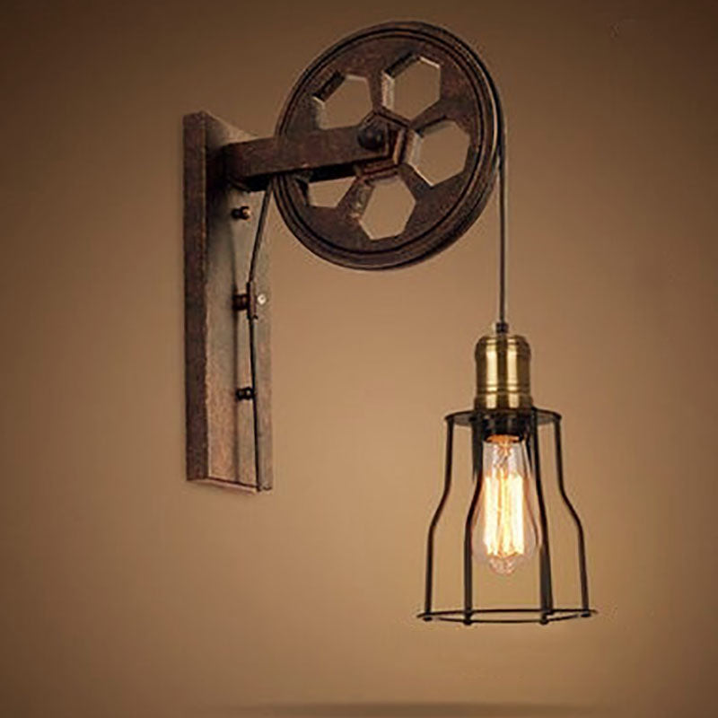 Industrial Vintage Iron Wall Sconce