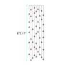 Luxury LED Chandelier with Crystal Orb Shade for Modern Staircases