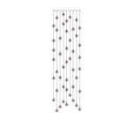 Luxury LED Chandelier with Crystal Orb Shade for Modern Staircases