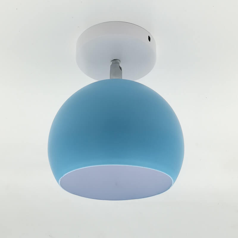 Nordic Macaron 1-Light Semi-Flush Mount Ceiling Light