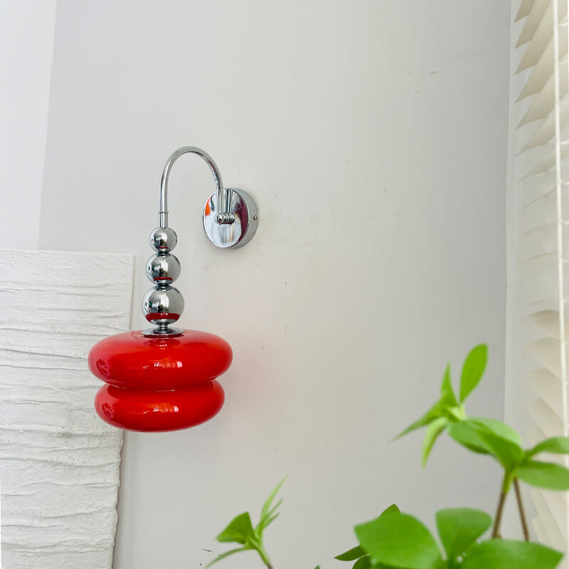 Macaron Gourd Glass Wall Sconce