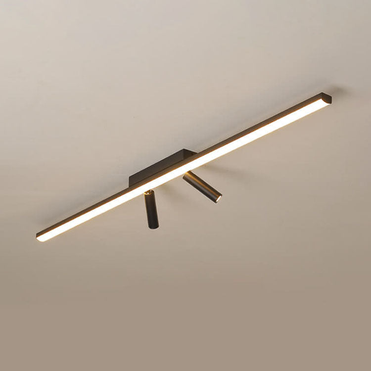 Nordic Minimalist LED Flush Mount Ceiling Light - Acrylic Long Strip Spotlight