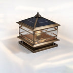 Premium European Brass and Glass Waterproof Square Pillar