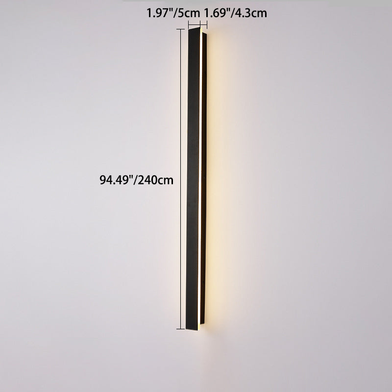 Premium Minimalist Rectangular LED Wall Sconce - Aluminum