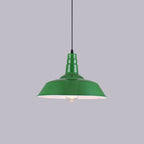 Vintage Green Iron Cone Pendant Light