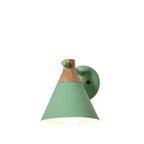 Nordic Wood Macaron Wall Sconce