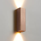 Brushed Aluminum Rectangular LED Sconce