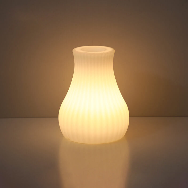 Premium Geometric Battery-Powered Night Light Table Lamp