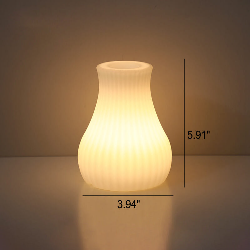 Premium Geometric Battery-Powered Night Light Table Lamp