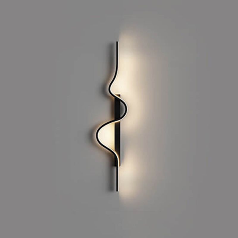 Aluminum Long Wave LED Wall Sconce