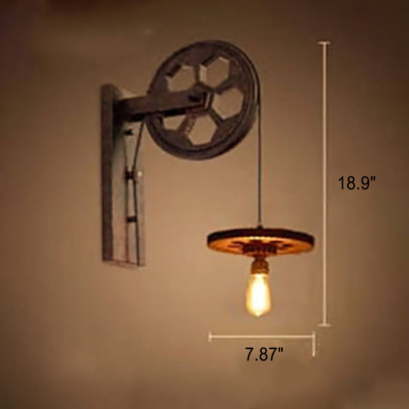 Industrial Vintage Iron Wall Sconce