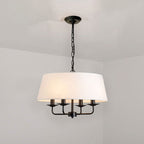 Classic European 4-Light Iron Pendant Lamp