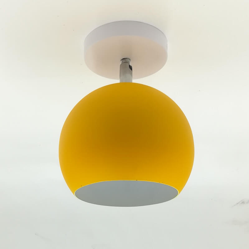 Nordic Macaron 1-Light Semi-Flush Mount Ceiling Light