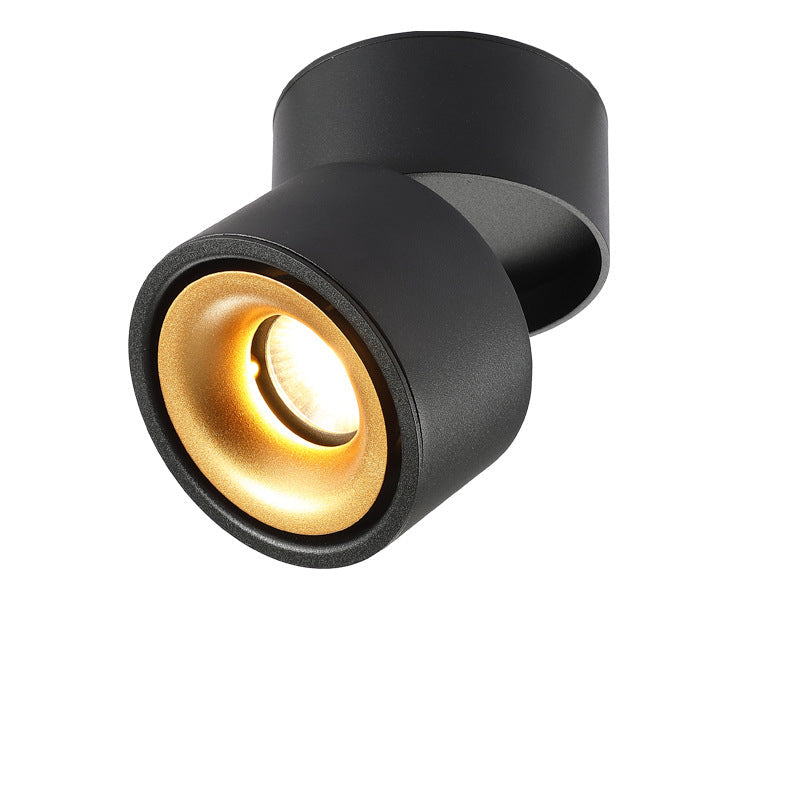 Adjustable Aluminum LED Flush Mount Ceiling Light - Modern Minimalist Design for Living Room