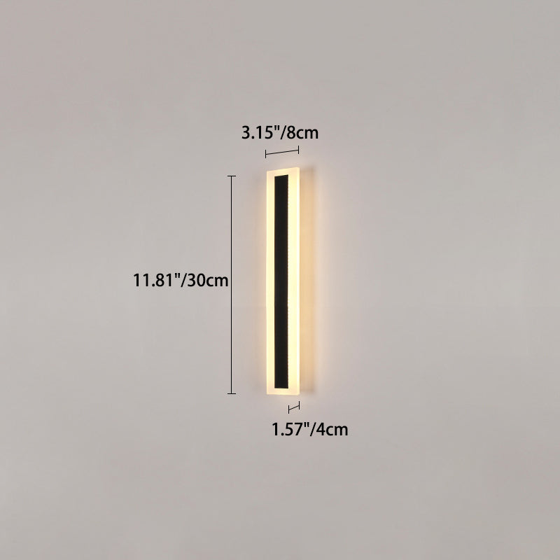 Premium Minimalist Rectangular LED Wall Sconce - Aluminum