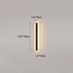 Premium Minimalist Rectangular LED Wall Sconce - Aluminum