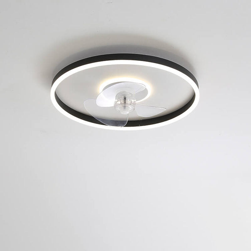 Minimalist Round Invisible LED Ceiling Fan Light