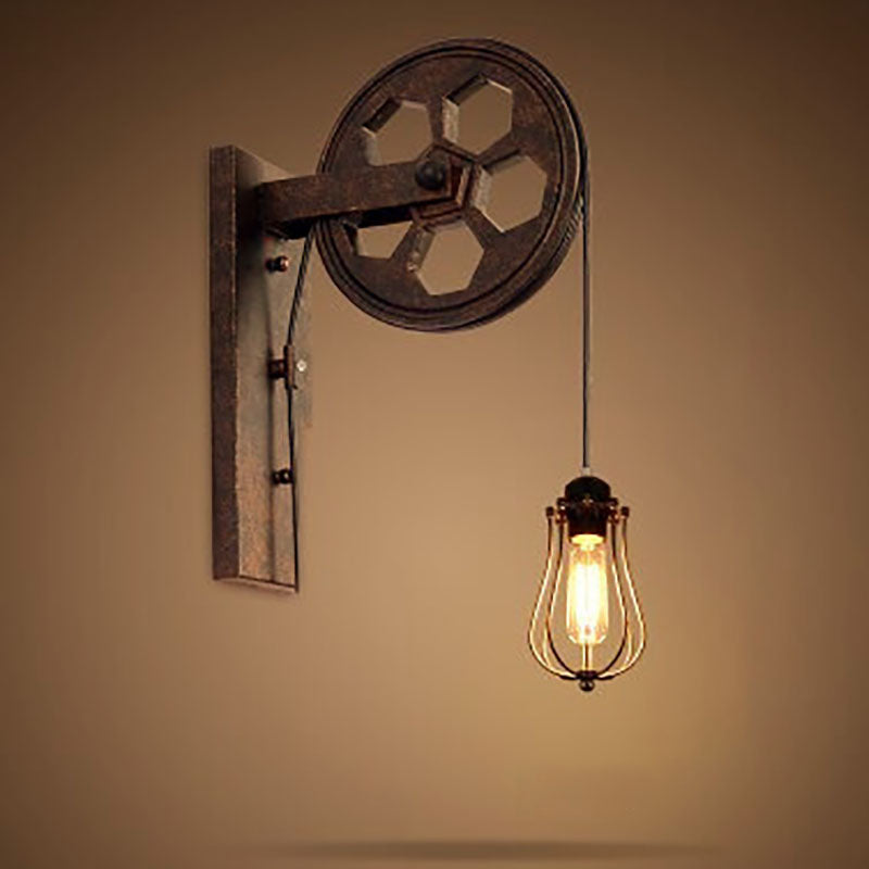 Industrial Vintage Iron Wall Sconce