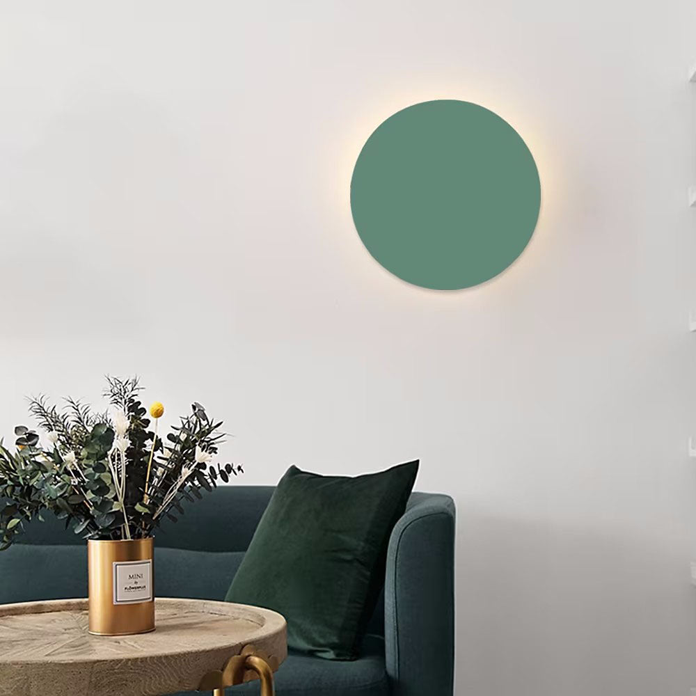Colorful Round Iron LED Wall Sconce