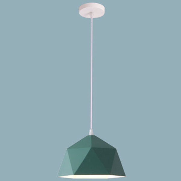 Geometric Lozenge 1-Light Pendant - Modern Macaroon Design