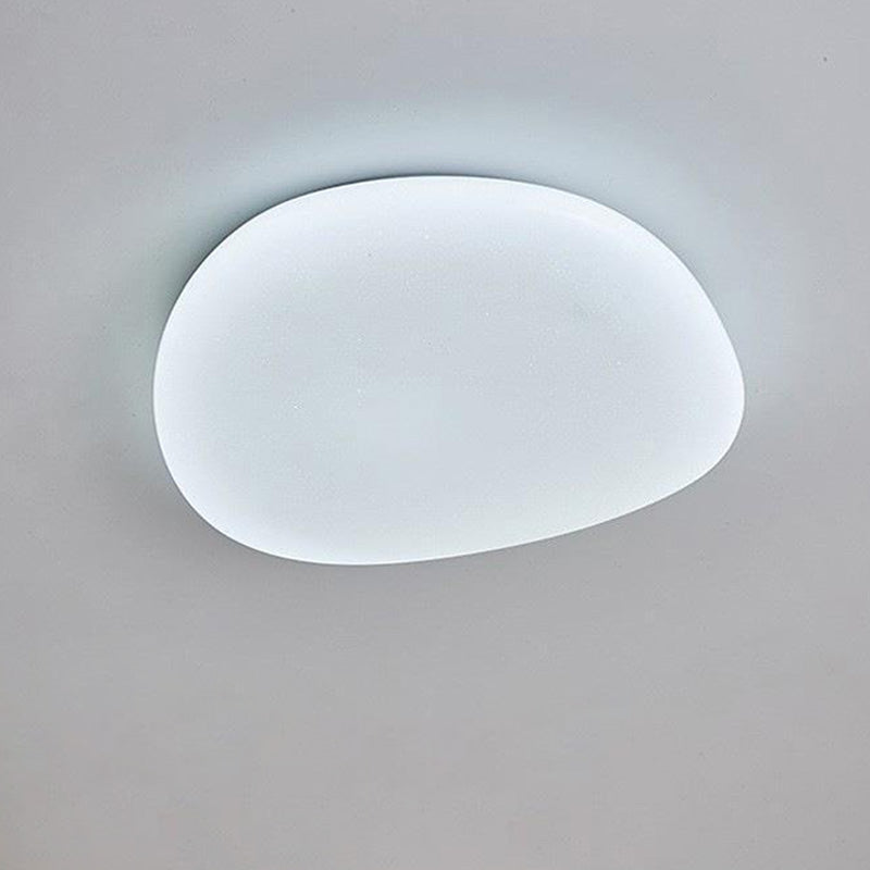 Minimalist Pebble Acrylic LED Flush Mount Ceiling Light for Bedroom