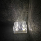 Premium Solar LED Ice Brick Outdoor Light - Modern ABS