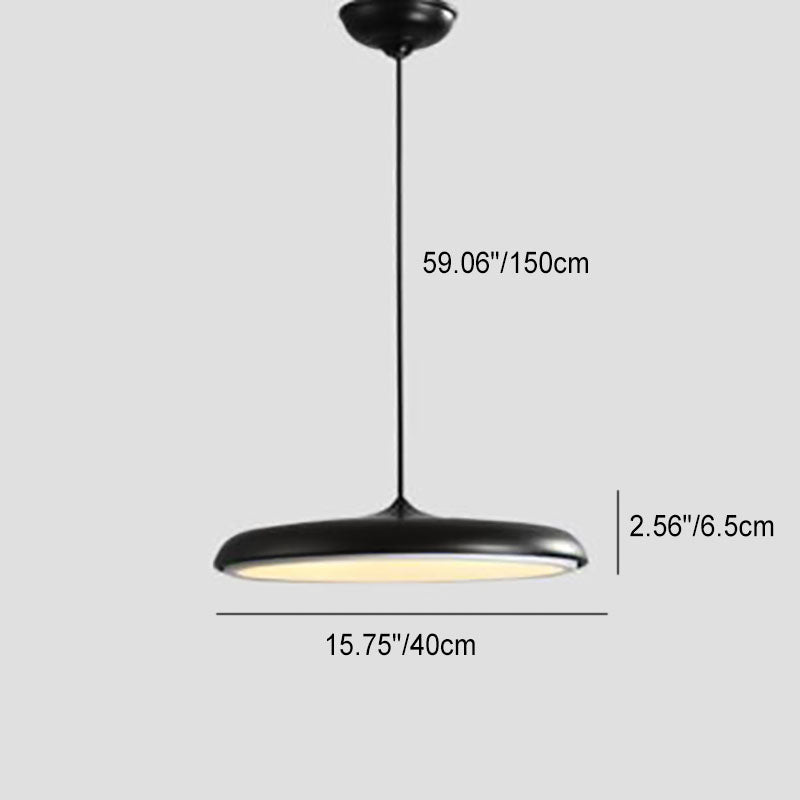 Nordic Metal LED Pendant Light - Macaron Flying Saucer Design