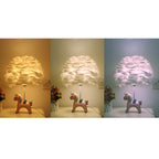 Children's Unicorn Feather Table Lamp - 1-Light Modern Design