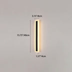 Premium Minimalist Rectangular LED Wall Sconce - Aluminum
