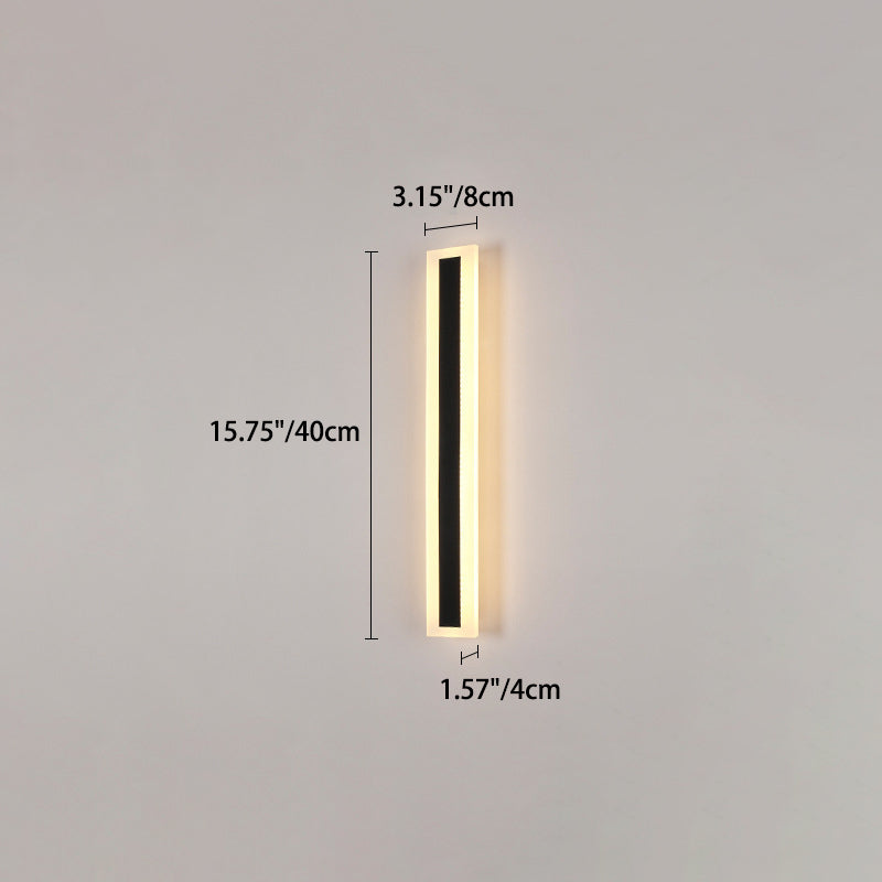 Premium Minimalist Rectangular LED Wall Sconce - Aluminum